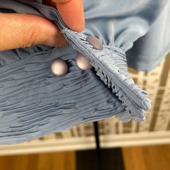 Pendleton Vintage Mock Neck Blouson Sleeve Blouse 18 - Picture 11 of 12